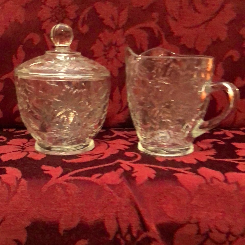 Princess House Sugar and Creamer